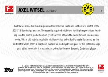 2018-19 Topps Now Bundesliga #4 Axel Witsel Back