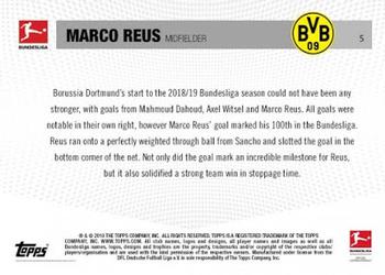 2018-19 Topps Now Bundesliga #5 Marco Reus Back