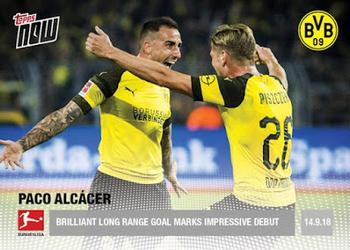 2018-19 Topps Now Bundesliga #8 Paco Alcacer Front