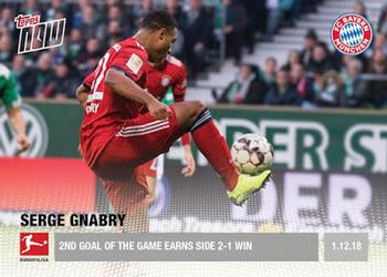 2018-19 Topps Now Bundesliga #45 Serge Gnabry Front