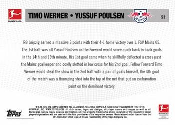 2018-19 Topps Now Bundesliga #53 Timo Werner / Yussuf Poulsen Back