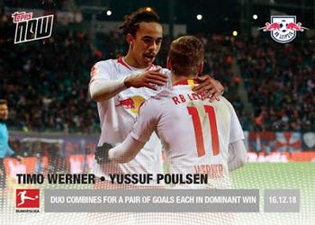 2018-19 Topps Now Bundesliga #53 Timo Werner / Yussuf Poulsen Front