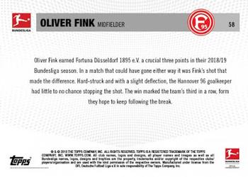2018-19 Topps Now Bundesliga #58 Oliver Fink Back