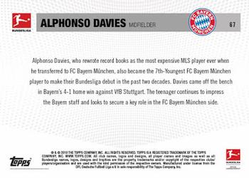 2018-19 Topps Now Bundesliga #67 Alphonso Davies Back