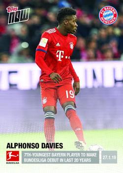 2018-19 Topps Now Bundesliga #67 Alphonso Davies Front