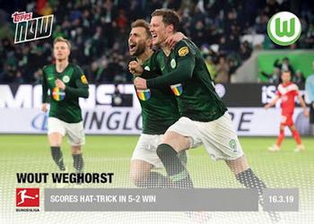 2018-19 Topps Now Bundesliga #91 Wout Weghorst Front