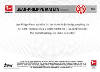 2018-19 Topps Now Bundesliga #100 Jean-Philippe Mateta Back