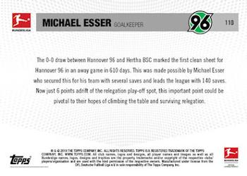 2018-19 Topps Now Bundesliga #110 Michael Esser Back