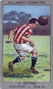 1910 Gallaher Association Football Club Colours #2 Eddie Gettins Front