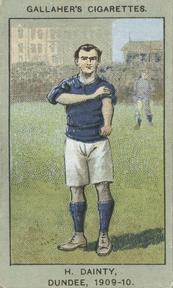 1910 Gallaher Association Football Club Colours #12 Herbert Dainty Front