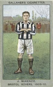 1910 Gallaher Association Football Club Colours #18 John McKenzie Front