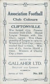 1910 Gallaher Association Football Club Colours #22 Donald Martin Back
