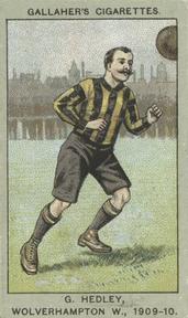 1910 Gallaher Association Football Club Colours #24 George Hedley Front