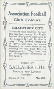 1910 Gallaher Association Football Club Colours #25 Evelyn Lintott Back