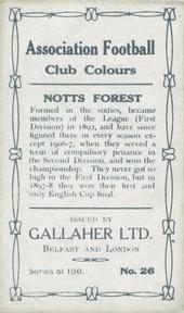 1910 Gallaher Association Football Club Colours #26 Grenville Morris Back
