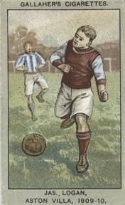 1910 Gallaher Association Football Club Colours #27 James Logan Front