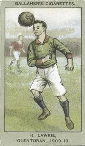 1910 Gallaher Association Football Club Colours #29 R. Lawrie Front