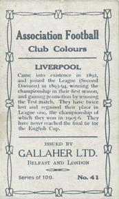 1910 Gallaher Association Football Club Colours #41 Arthur Goddard Back