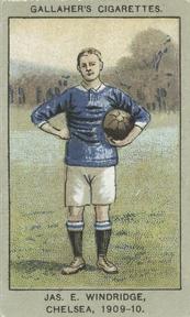 1910 Gallaher Association Football Club Colours #51 Jimmy Windridge Front