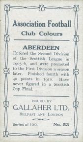 1910 Gallaher Association Football Club Colours #53 Donald Colman Back