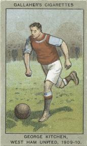 1910 Gallaher Association Football Club Colours #55 George Kitchen Front