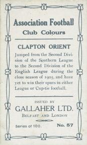 1910 Gallaher Association Football Club Colours #57 Mark Bell Back