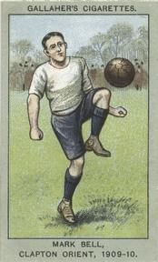 1910 Gallaher Association Football Club Colours #57 Mark Bell Front