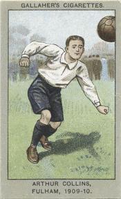 1910 Gallaher Association Football Club Colours #58 Arthur Collins Front