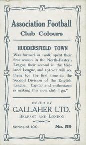 1910 Gallaher Association Football Club Colours #59 Bill Kitchin Back