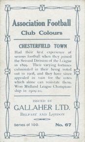 1910 Gallaher Association Football Club Colours #67 Herbert Munday Back