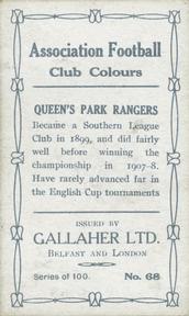 1910 Gallaher Association Football Club Colours #68 Billy Barnes Back