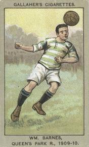 1910 Gallaher Association Football Club Colours #68 Billy Barnes Front