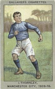 1910 Gallaher Association Football Club Colours #70 Irvine Thornley Front