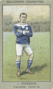1910 Gallaher Association Football Club Colours #71 John Anderson Front