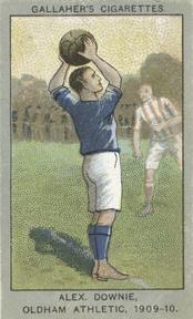 1910 Gallaher Association Football Club Colours #72 Alex Downie Front