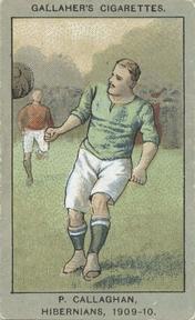 1910 Gallaher Association Football Club Colours #73 Patrick Callaghan Front