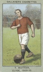 1910 Gallaher Association Football Club Colours #75 Tom McAteer Front