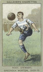 1910 Gallaher Association Football Club Colours #77 R. Stewart Front
