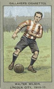1910 Gallaher Association Football Club Colours #81 W. Wilson Front