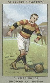 1910 Gallaher Association Football Club Colours #82 Charlie Milnes Front