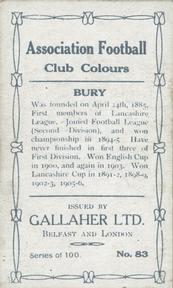 1910 Gallaher Association Football Club Colours #83 Jack Dewhurst Back