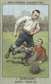 1910 Gallaher Association Football Club Colours #83 Jack Dewhurst Front