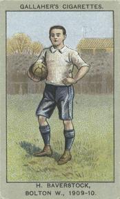 1910 Gallaher Association Football Club Colours #88 Bert Baverstock Front