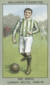 1910 Gallaher Association Football Club Colours #89 W. Birch Front