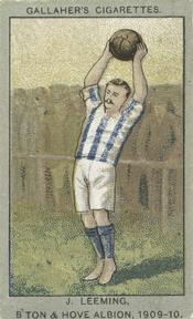 1910 Gallaher Association Football Club Colours #92 Joe Leeming Front