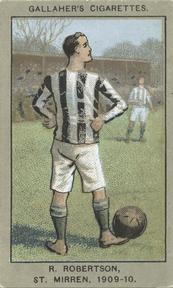 1910 Gallaher Association Football Club Colours #93 R. Robertson Front