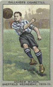 1910 Gallaher Association Football Club Colours #97 Andrew Wilson Front
