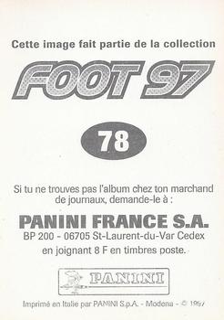 1996-97 Panini Foot 97 #78 Angelo Hugues Back