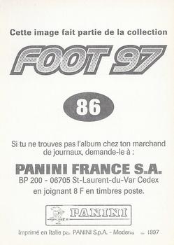 1996-97 Panini Foot 97 #86 Gheorghe Mihali Back