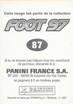 1996-97 Panini Foot 97 #87 Christophe Horlaville Back